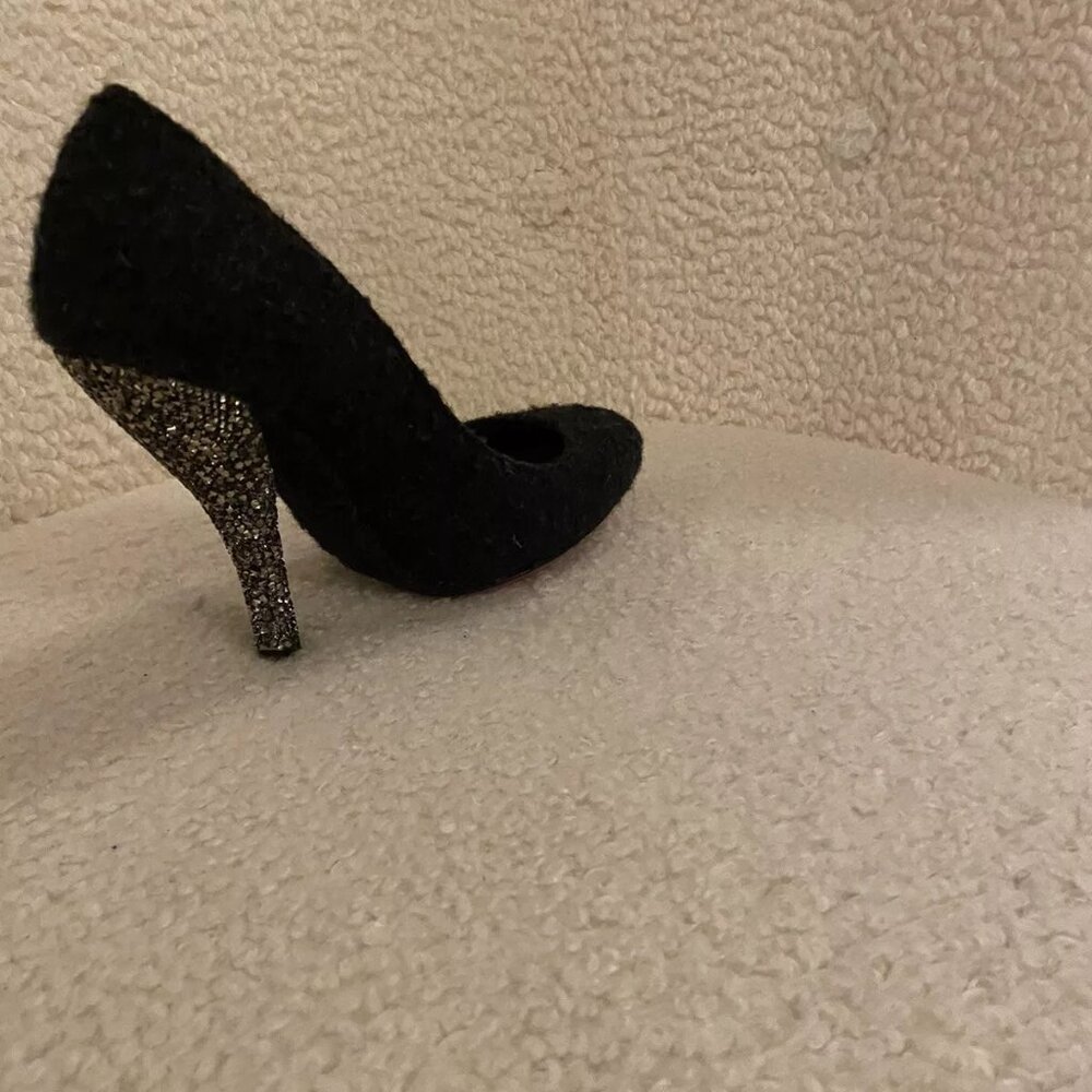 Bottega Veneta tweed diamante heel shoes